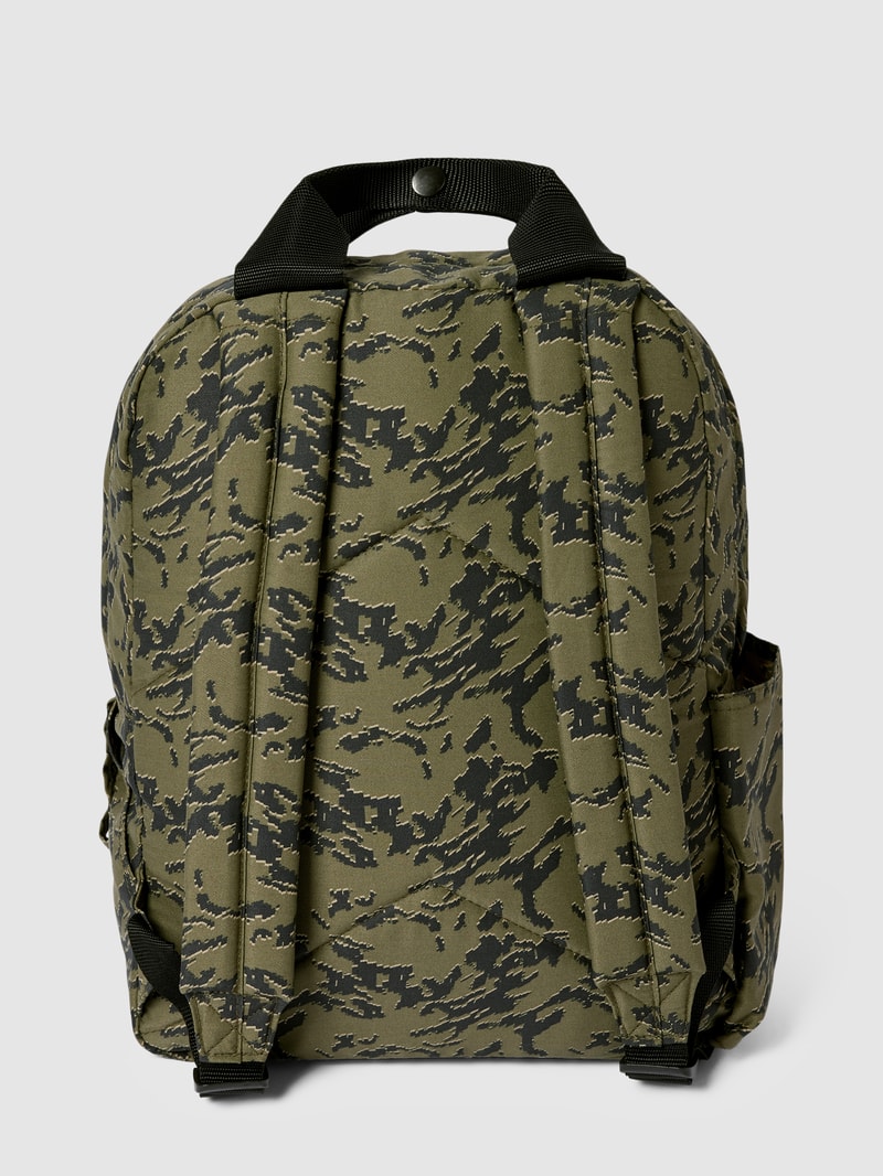 Rucksack mit Allover-Muster in khaki