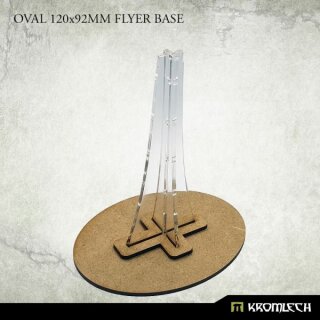Oval 120x92mm Flyer Base with acrylic stem
