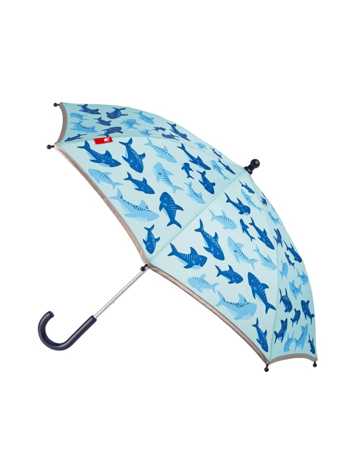 Sigikid Regenschirm Hai Kinderschirm, 75 cm in blau günstig kaufen onesize