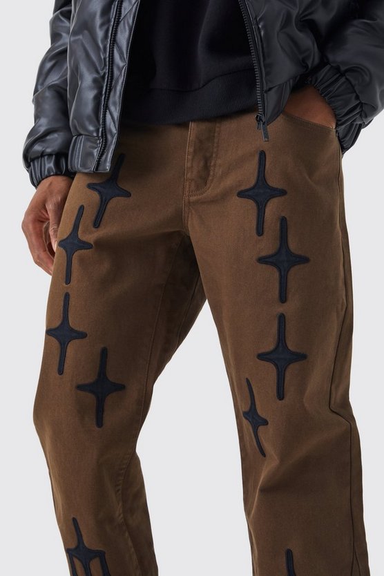 Lockere Hose mit Applikation