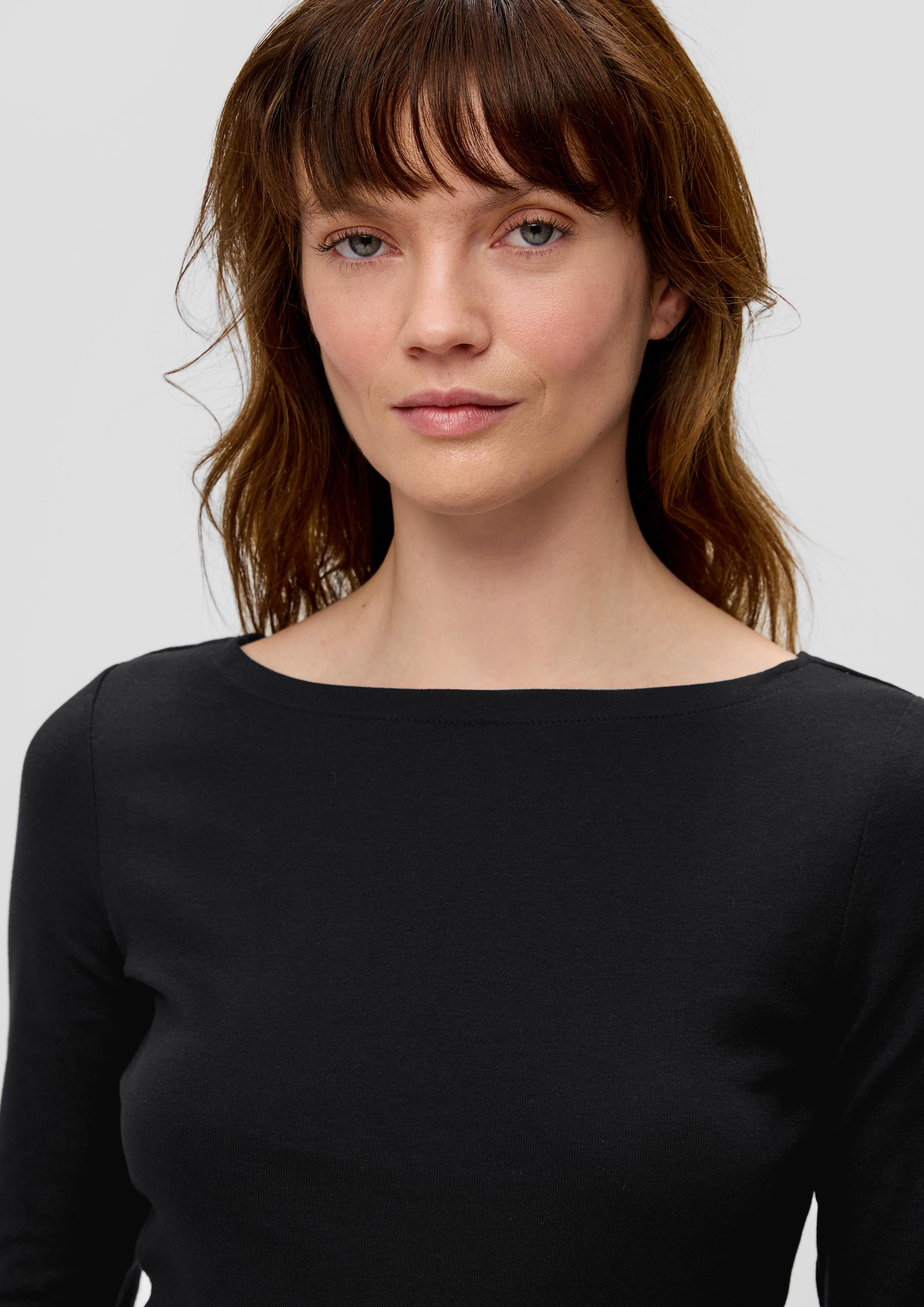 Rippshirt mit 3/4-Ärmeln  2145862-9999