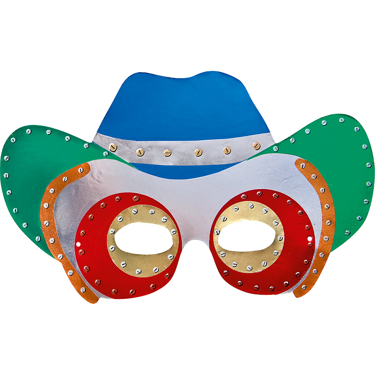 Pappmaskenset Kinder, 6 Stück