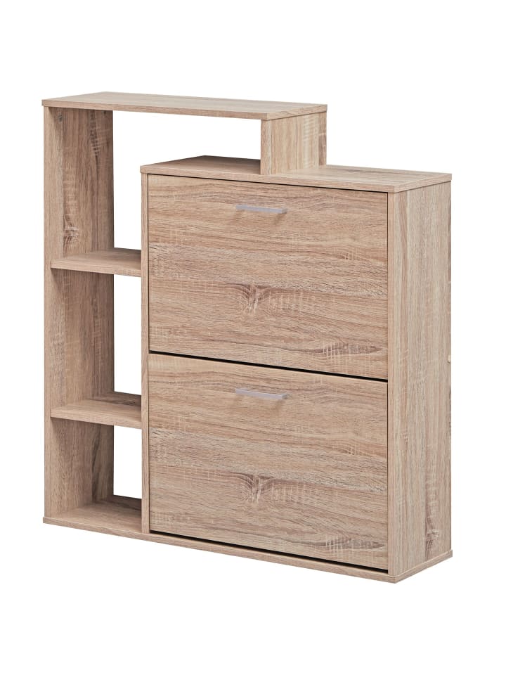 KADIMA DESIGN Schuhkipper | Sonoma Eiche, 85x24x93cm, 2 Fächer, 12 Paar günstig kaufen onesize