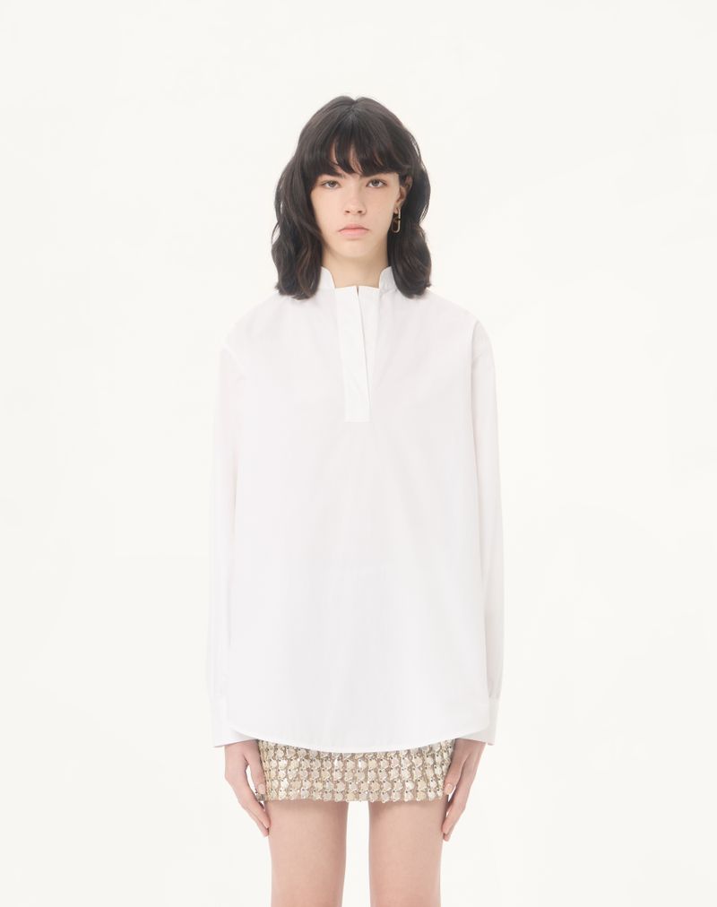 Katoenen poplin top