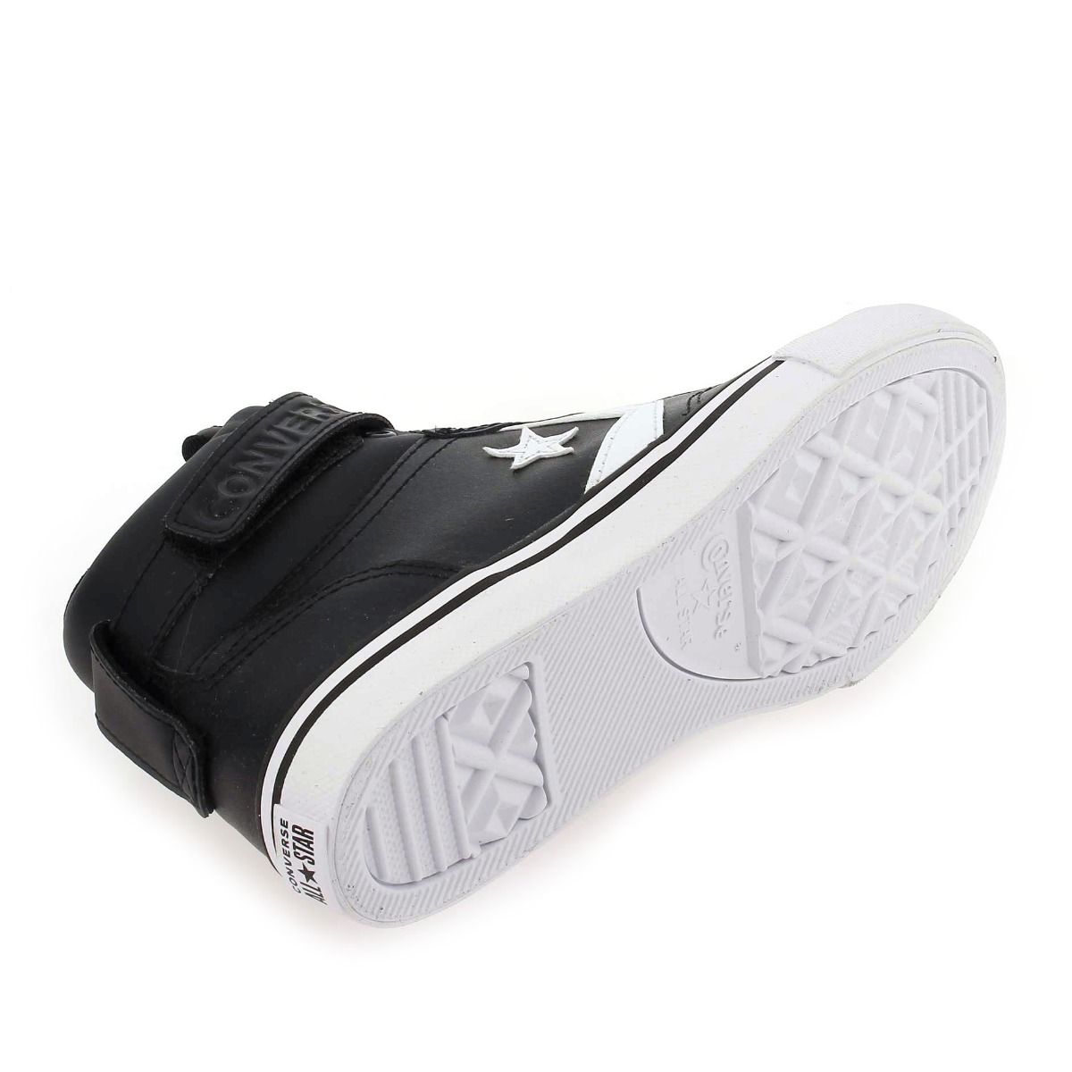 Converse  PRO BLAZE STRAP LEATHER H22 - noir blanc