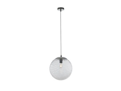 meineWunschleuchte LED Pendelleuchte, Dimmfunktion, LED wechselbar, Warmweiß, Designer Glas-kugel für über-n Esstisch & Kücheninsel hängend, Ø 33cm