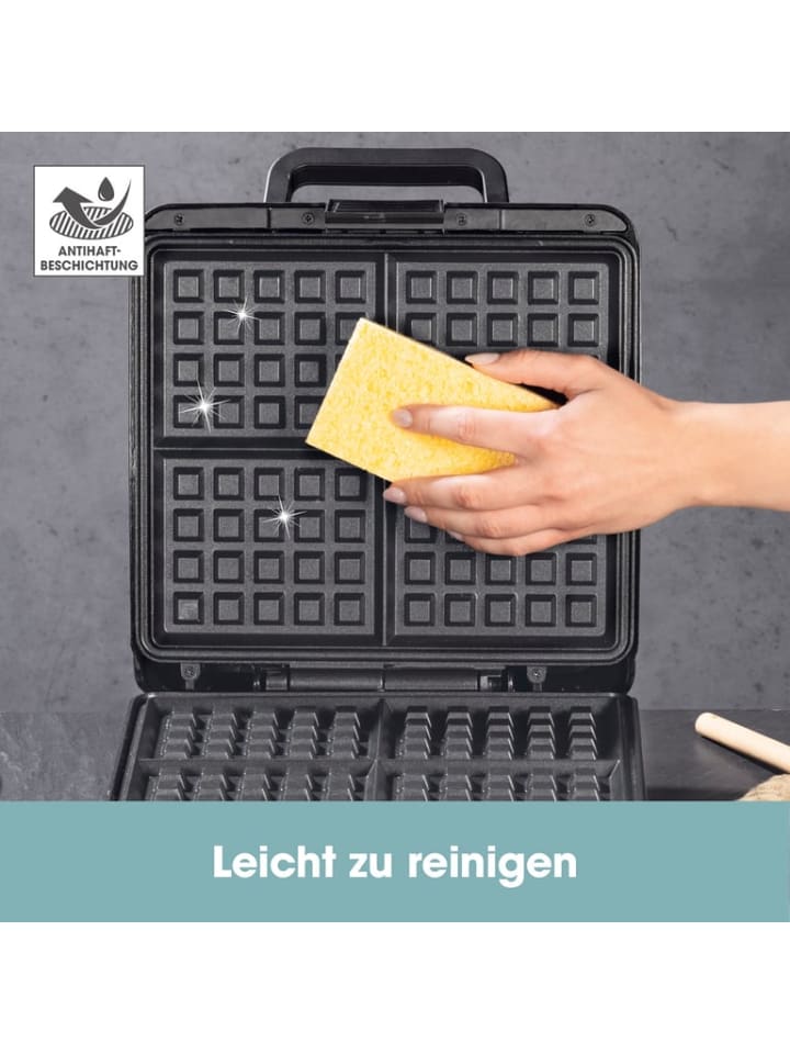 Gourmetmaxx GOURMETmaxx Waffeleisen für Belgische Waffeln - Schwarz günstig kaufen onesize