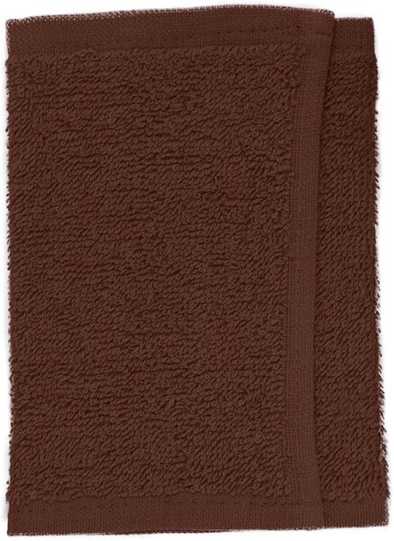Le Coiffeur Frottee-Gesichtstuch Dunkelbraun, 30 x 15 cm Handtuch