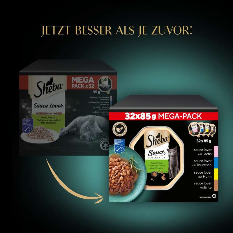 Multipack Sheba Varietäten Schälchen 32 x 85 g