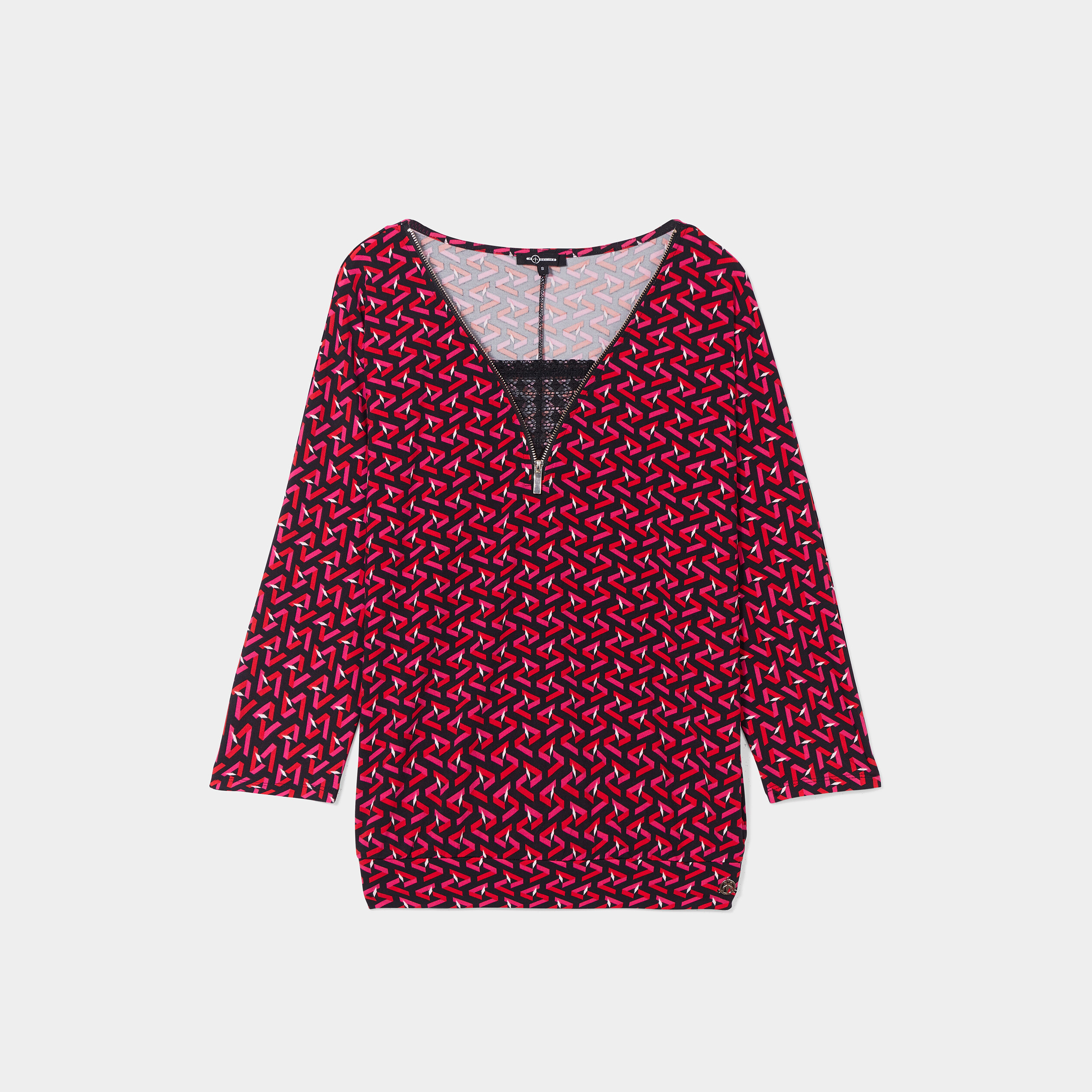 T-shirt manches 3 4 noir femme | La Halle