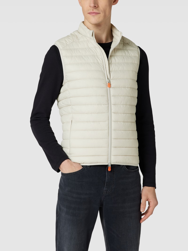 Steppweste mit Stehkragen Modell 'ADAMUS' in beige
