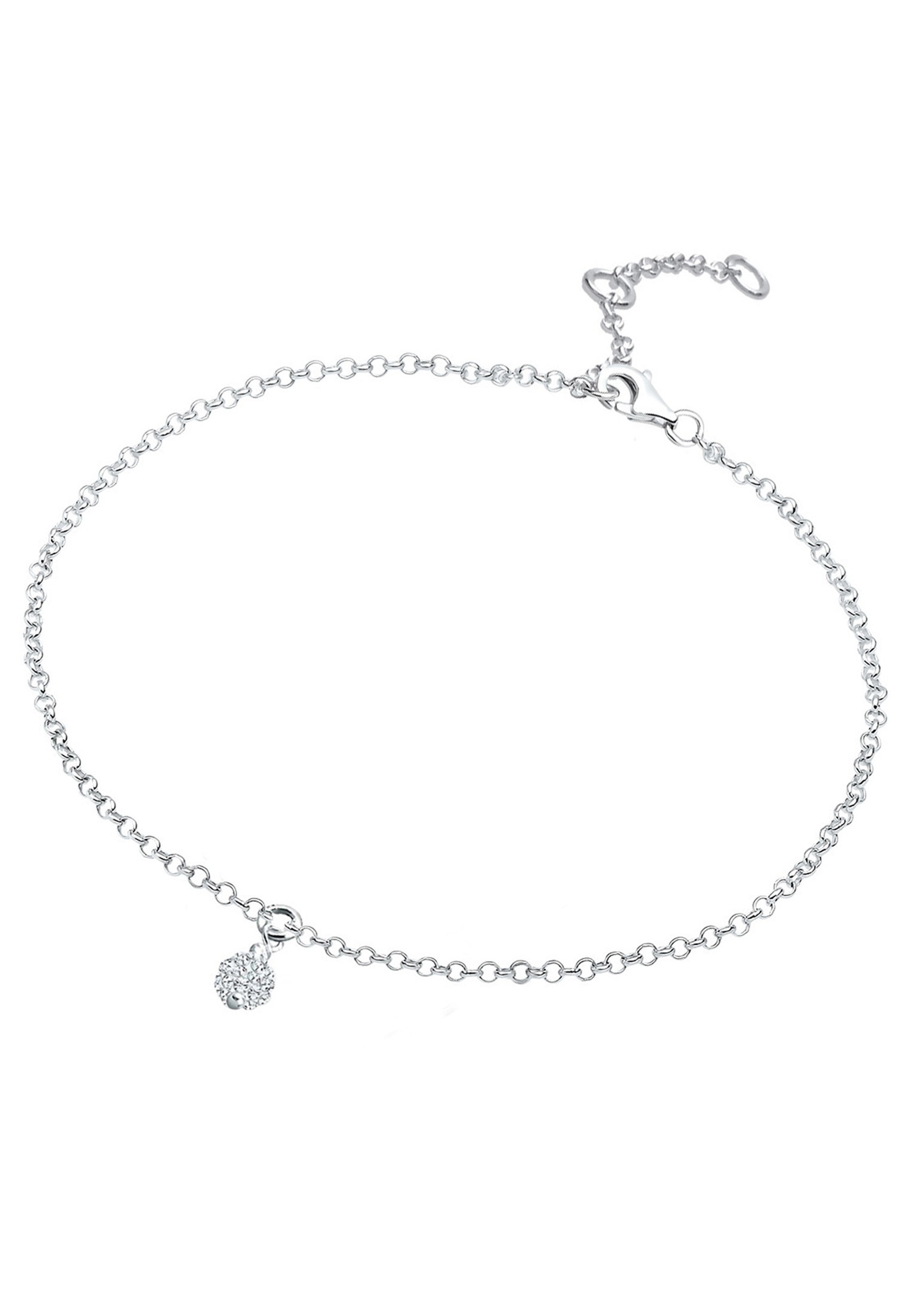 Boule Elli pour femme ornée de cristaux, en argent sterling 925