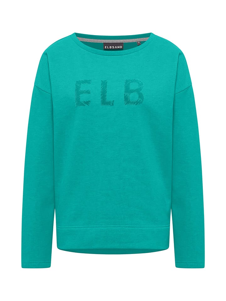 ELBSAND Sweatshirt in Türkis günstig kaufen