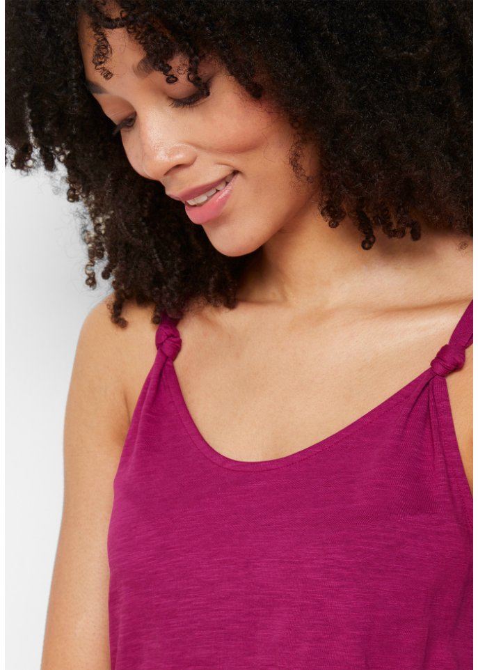 Baumwoll Top mit Knotendetails