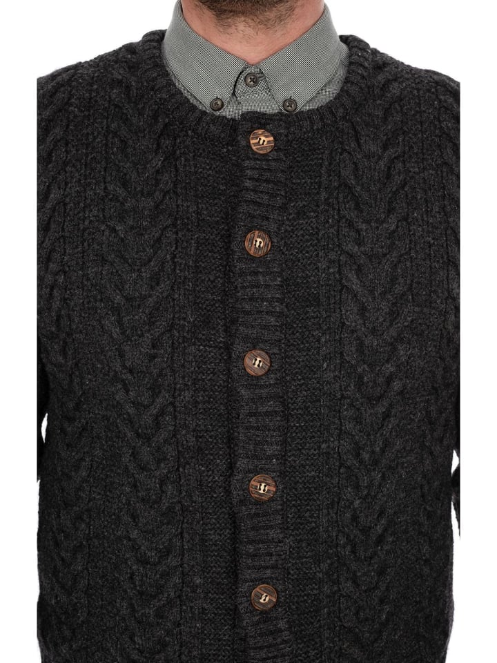Gipfelstürmer Strickjacke 427021-0772 in anthrazit günstig kaufen