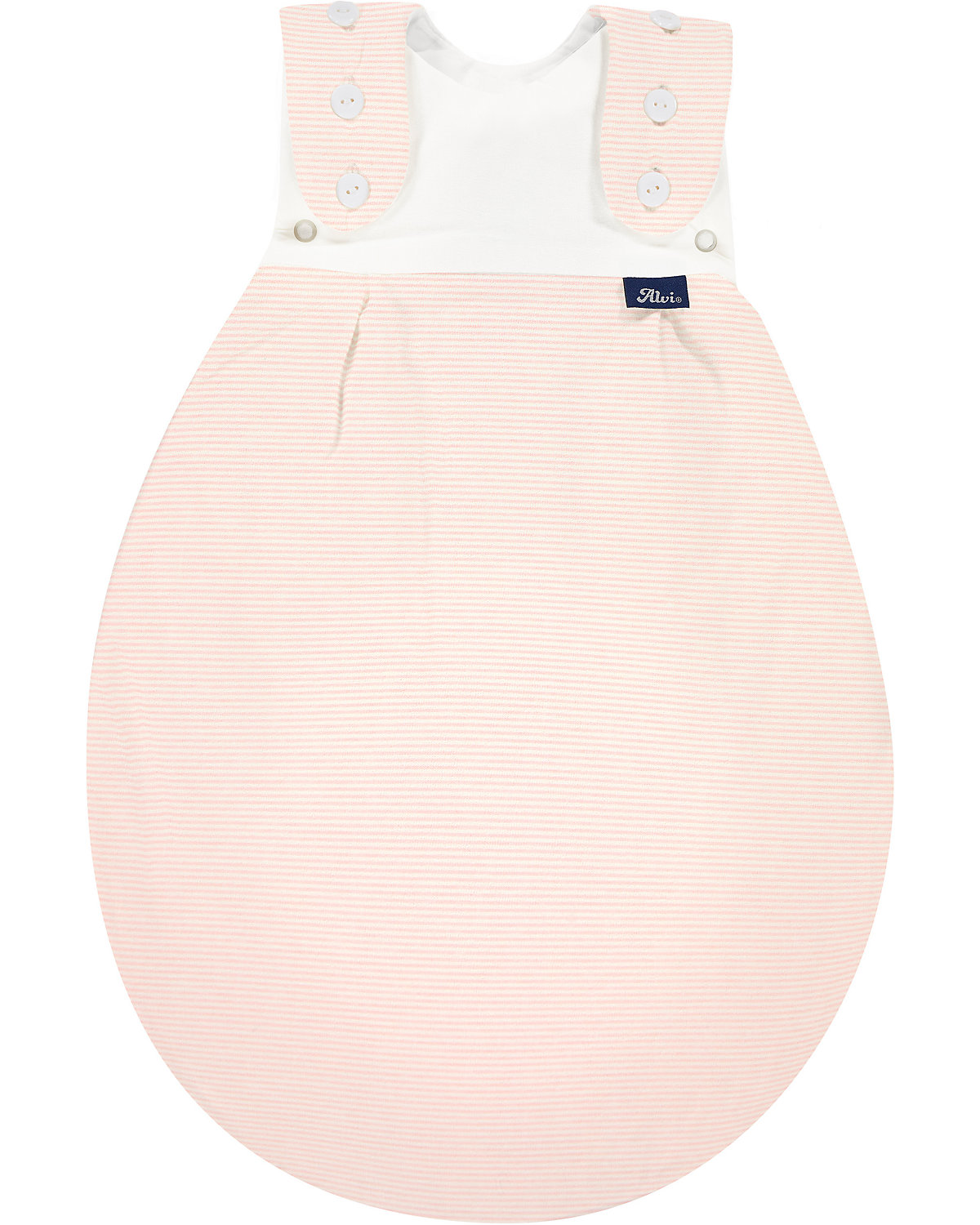 Frühchenschlafsack Außensack SuperSoft - TOG 2,5 - Rose Stripes, 44/56