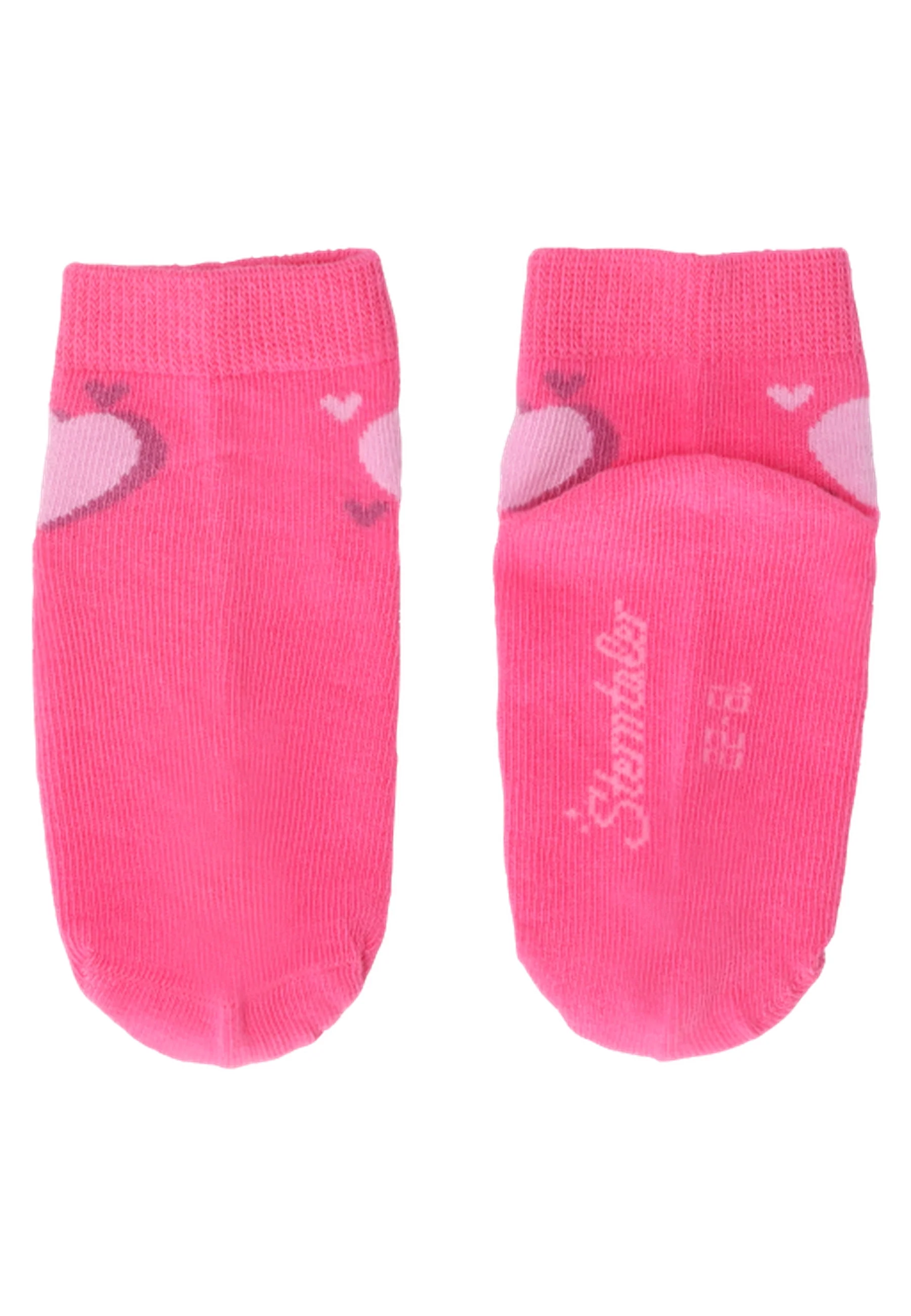Socken im 3er Pack mit Motiv Herz in versch. Farben
