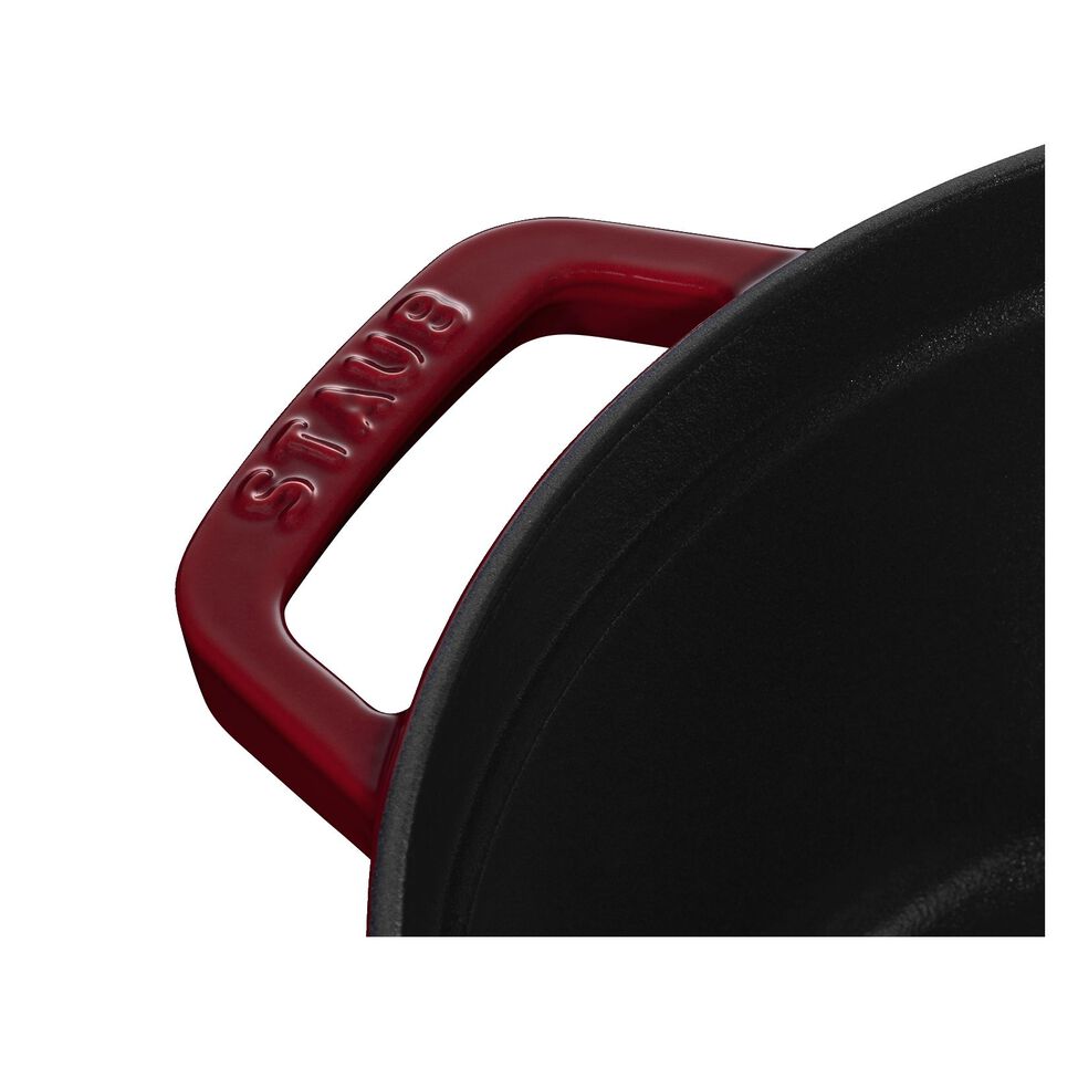 Cocotte 26 cm, rund, Bordeaux, Gusseisen