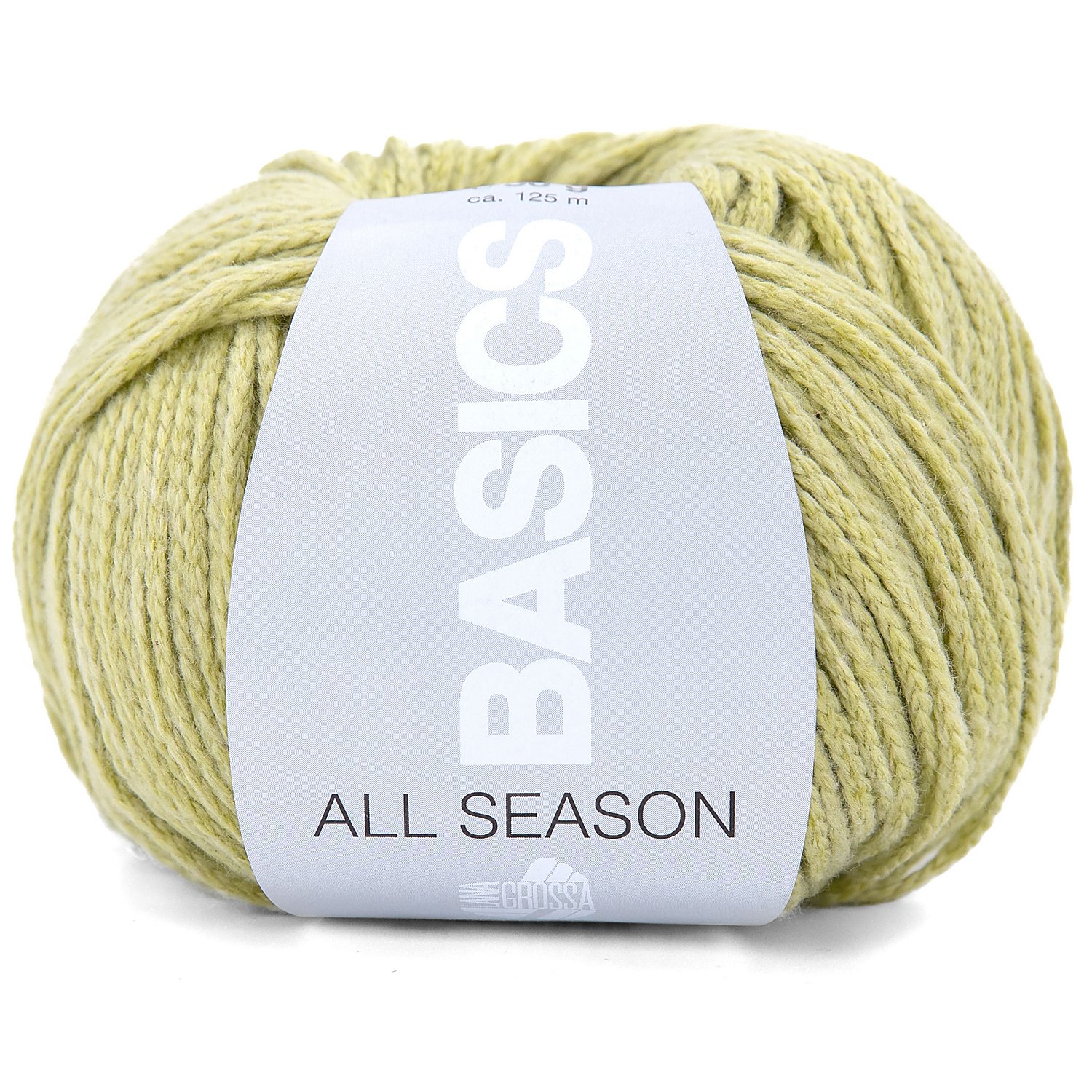 Lana Grossa Basics All Season – Baumwollmischgarn, hellgrün