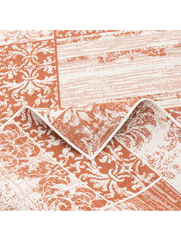 Pergamon In & Outdoor Teppich Carpetto Patchwork in Terracotta günstig kaufen