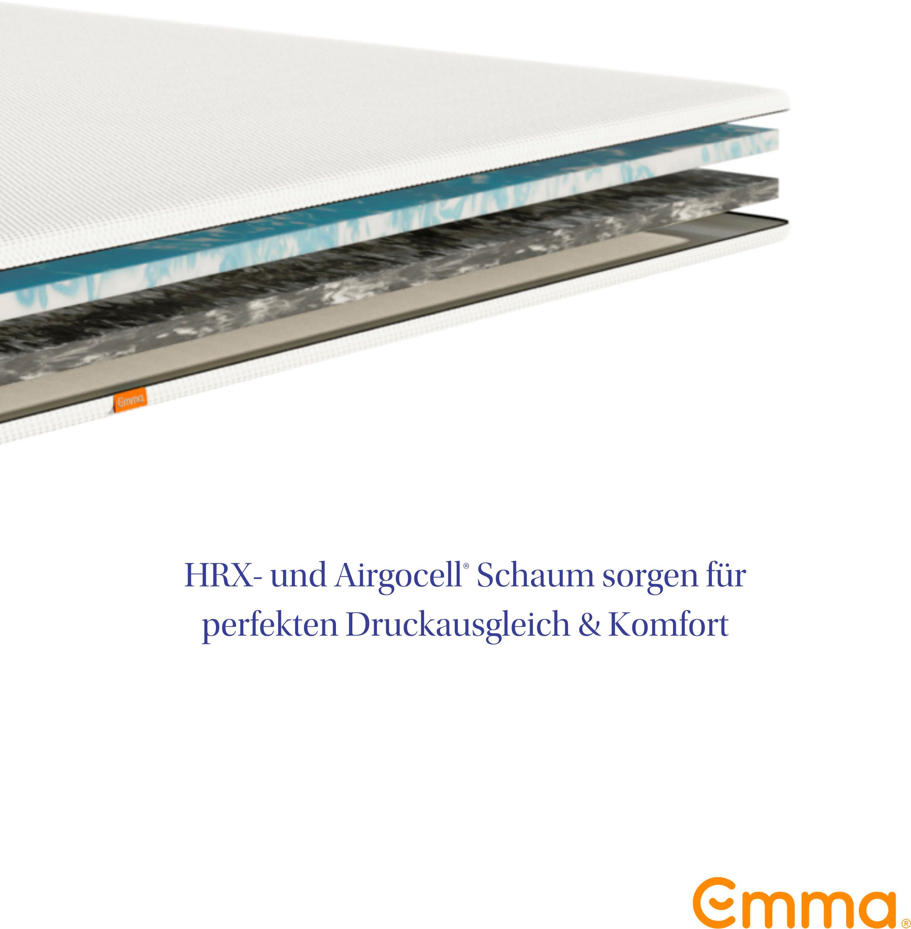 Topper Emma Topper, Emma, 6 cm hoch, Kaltschaum, Viscoschaum, Topper in 90x200 cm und weiteren Größen erhältlich, wendbarer Topper