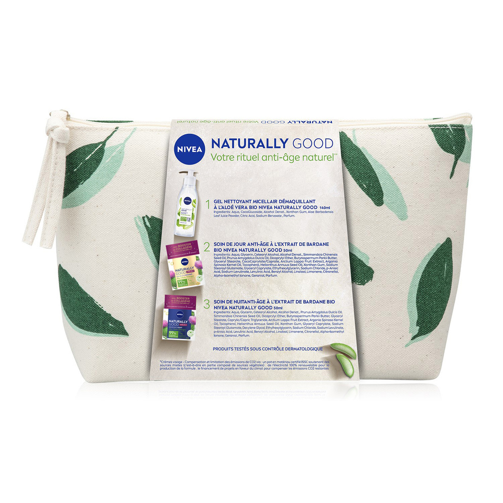 nivea TROUSSE FEMME NATURALLY GOOD ROUTINE ANTI-AGE TROUSSE NATURALLY GOOD