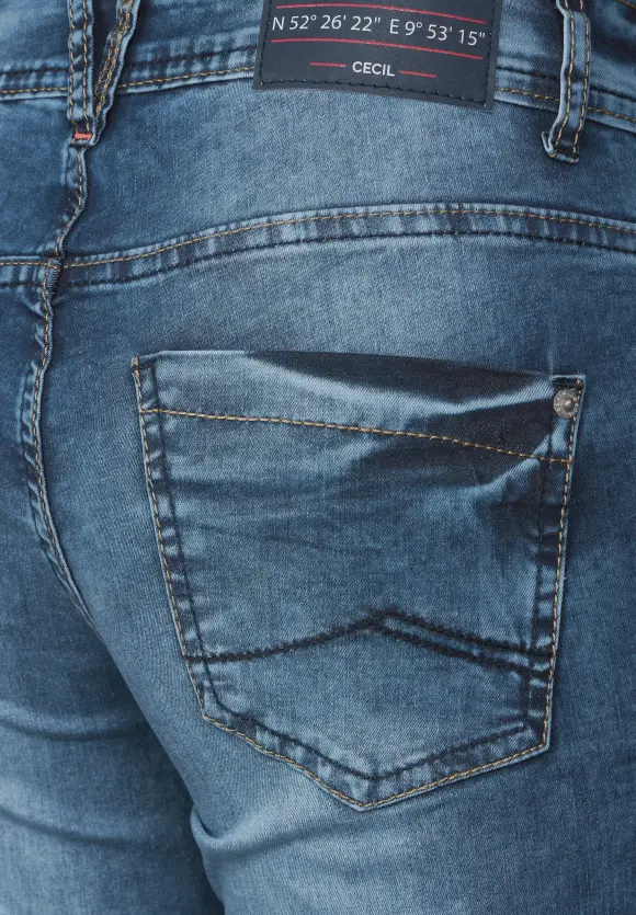 CECIL Casual Fit Jeans in 3/4