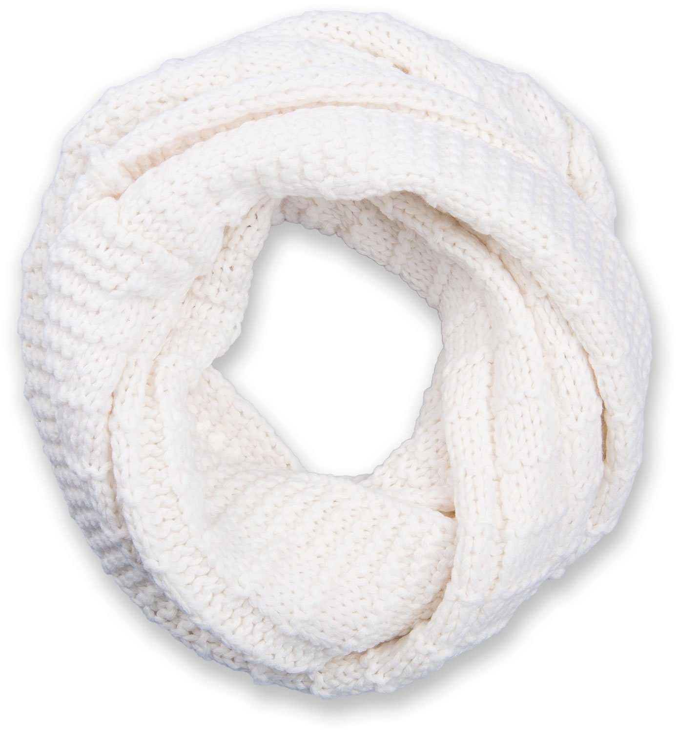 styleBREAKER Strickschal, (1-St), Strick Loop mit Karomuster