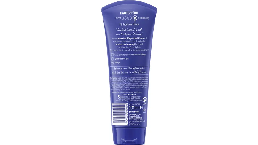 NIVEA Hand Creme Intensive Pflege 75 ml