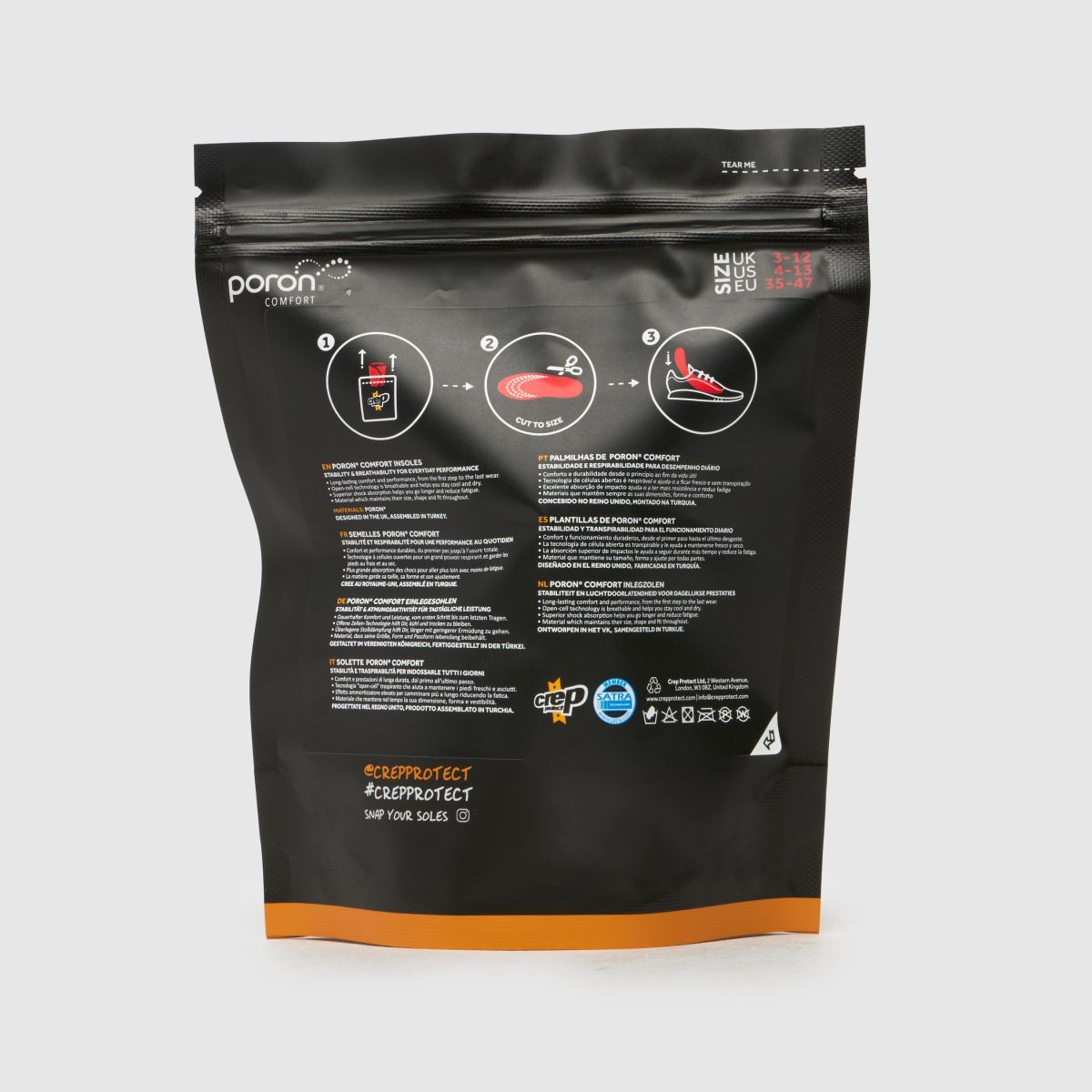 Crep Protect röda komfortinlägg