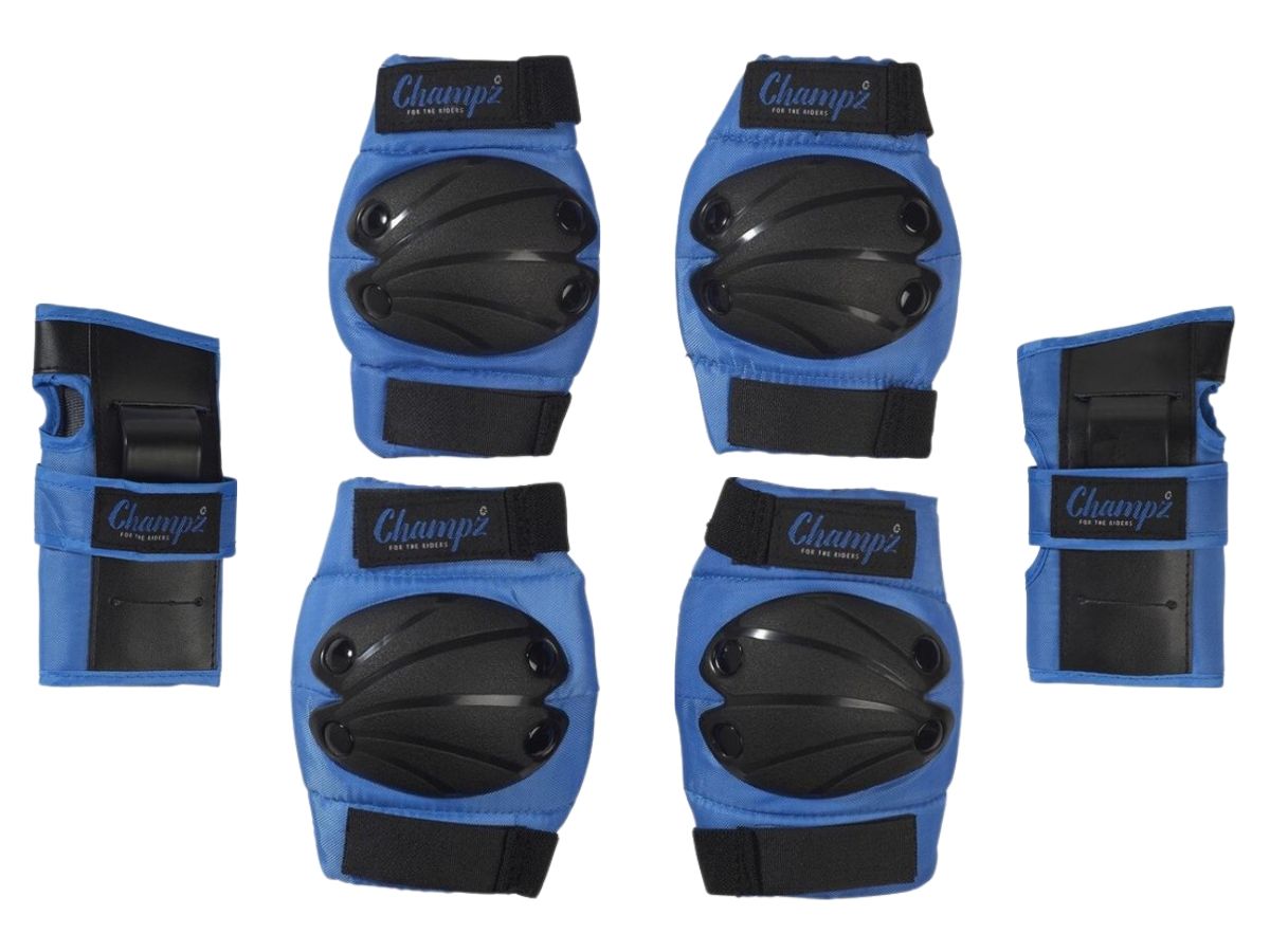 Champz Blau/Schwarz Kinder Skate Schutzset