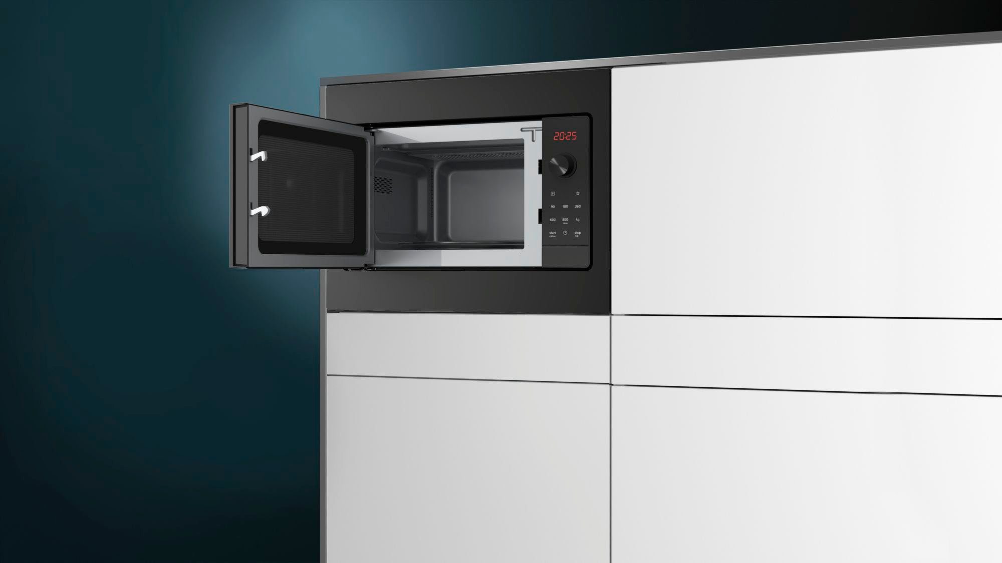 SIEMENS Einbau-Mikrowelle BF523LMB3/BF523LMW3, 20 l