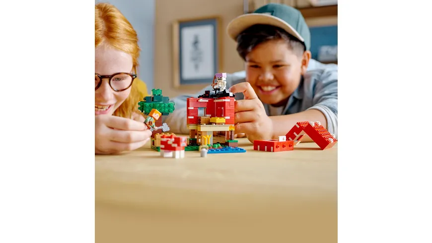 LEGO Minecraft 21179 Das Pilzhaus, Spielzeug ab 8 Jahren
