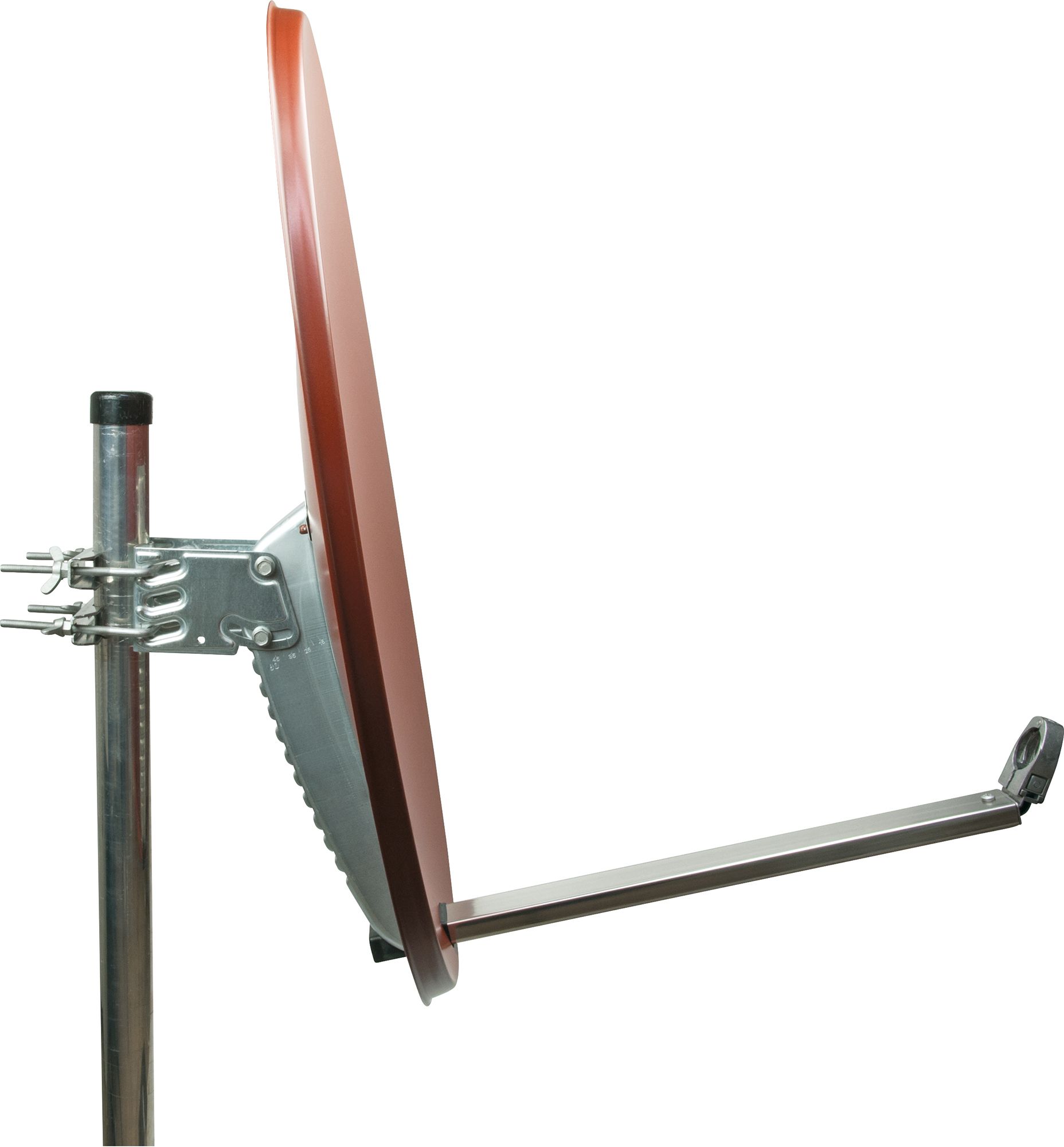 Schwaiger SPI800 ziegelrot 80 cm Alu-Spiegel