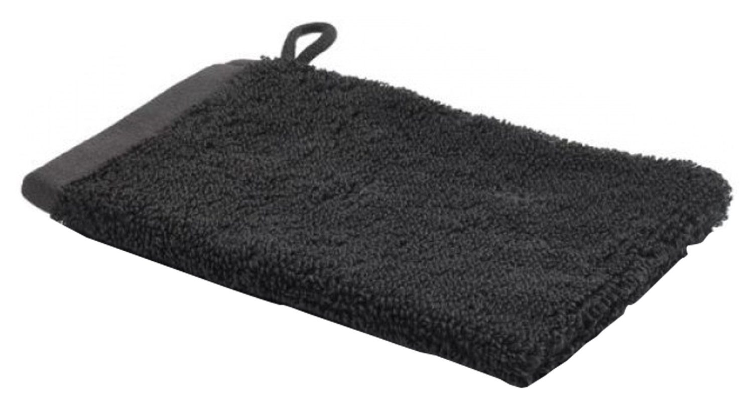 Waschhandschuh Waschhandschuh OSLO, Schwarz, B 16 cm, L 22 cm