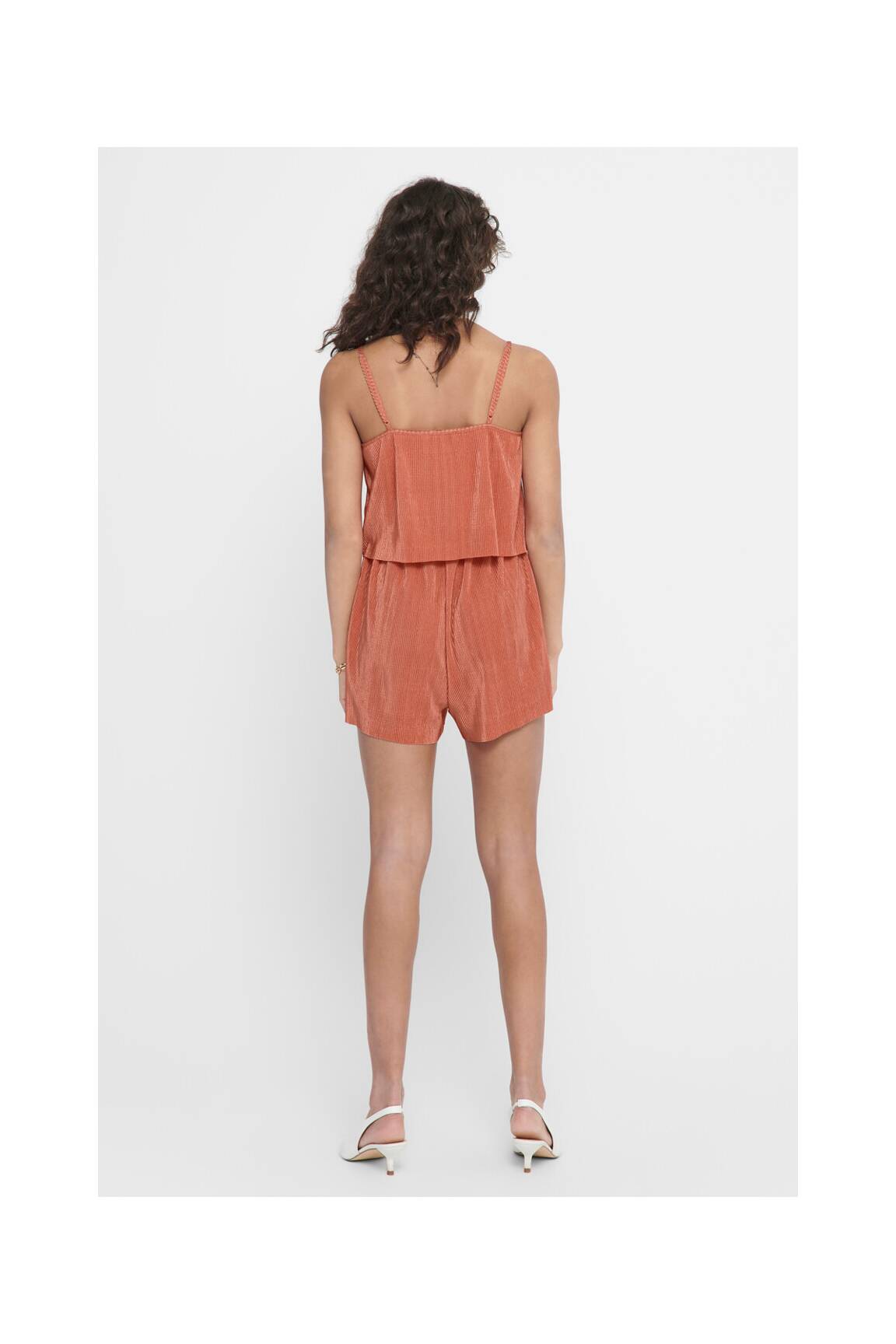 Only Combi Shorts Femme couleur rouge