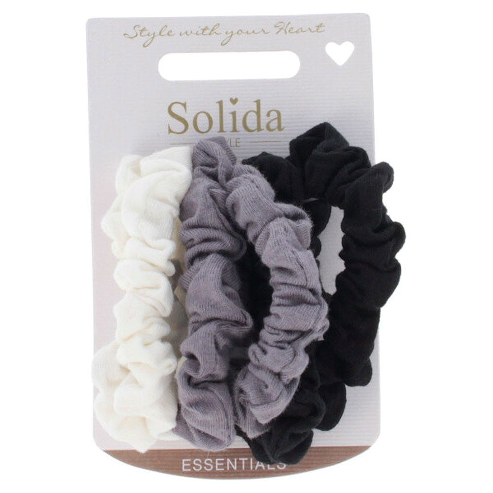 Solida Zopfabbinder Jersey schwarz-weiß