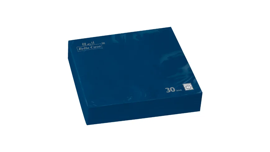 Bella Casa Servietten 33x33cm blau dunkelblau