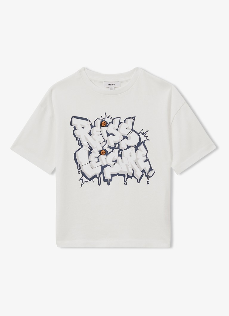 Reiss Pictor oversized T-shirt with logo print
