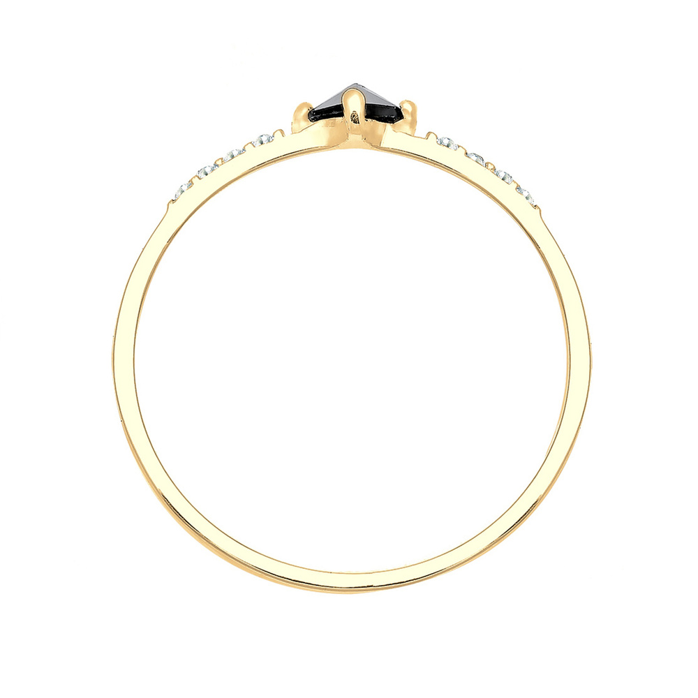 Elli Elli Bague enroulante Zircone Cristaux - Argent 925 Bague