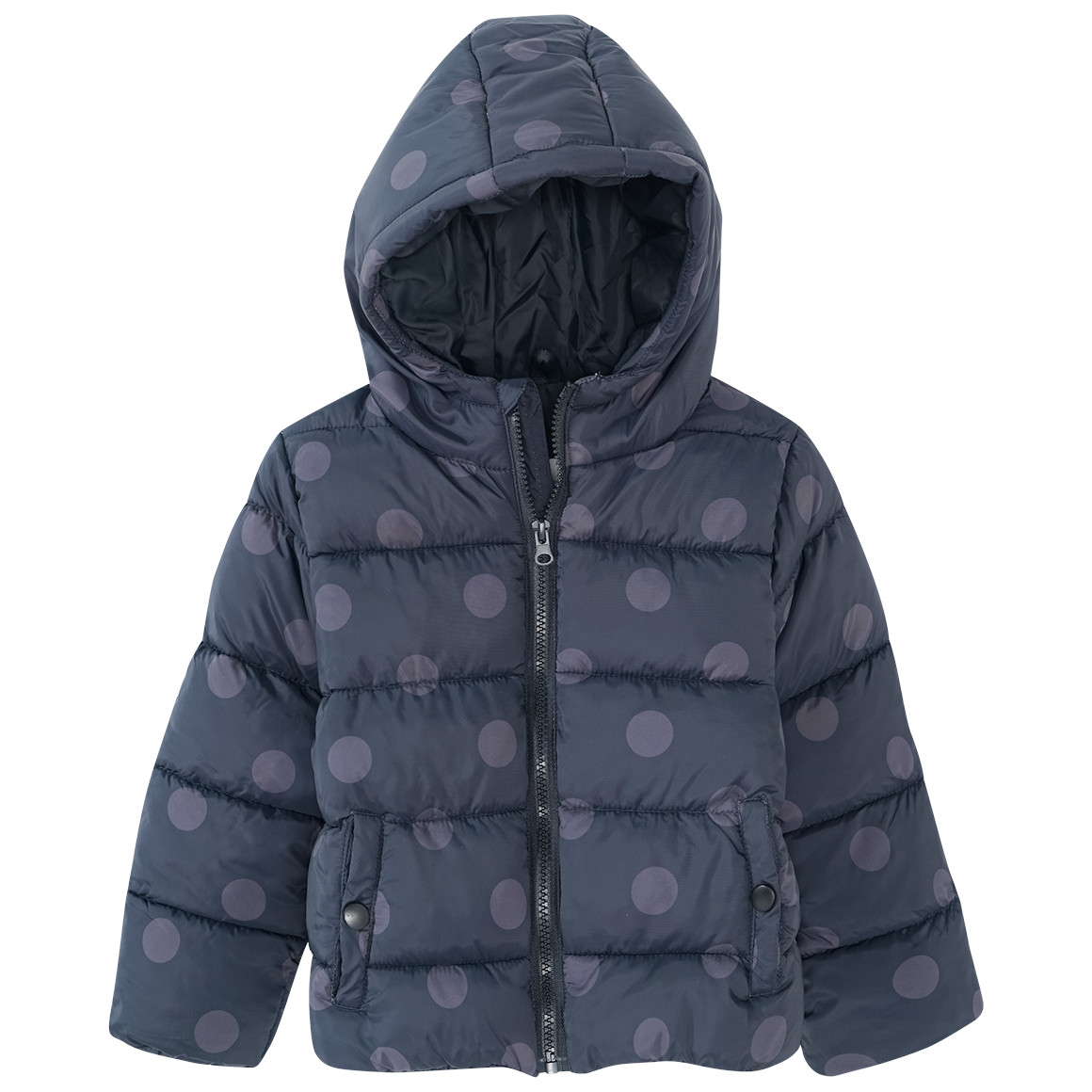 Mädchen Steppjacke mit Punkte-Allover