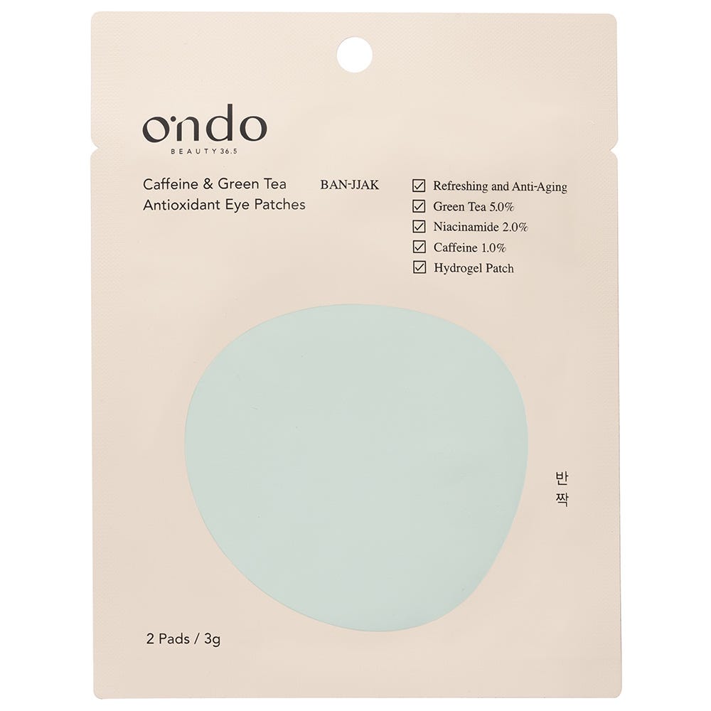 Ondo 2-Pieces Caffeine & Green Tea Eye Patches 3 g