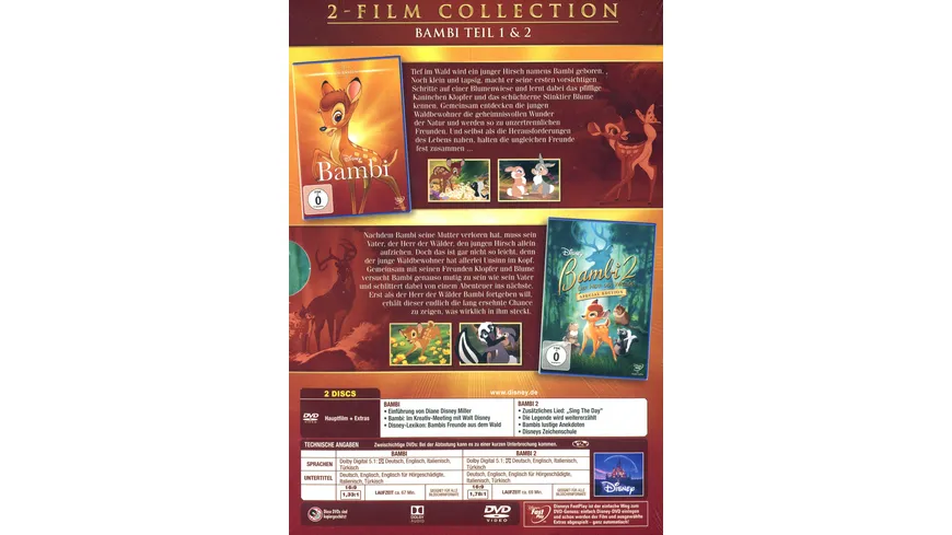 Bambi - Doppelpack ( Classics + 2. Teil)  [2 DVDs]