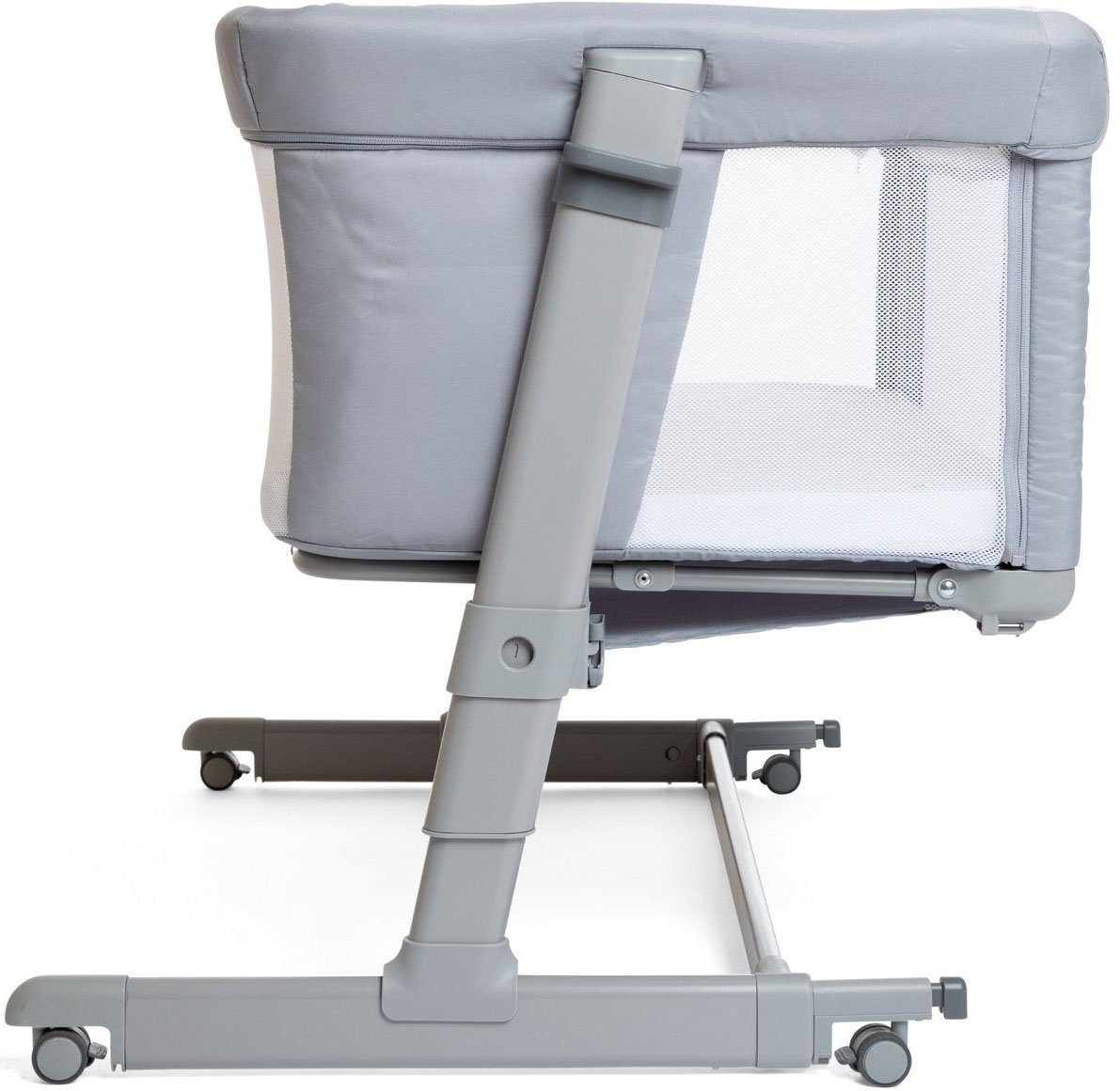 Chicco Beistellbett Next2Me Dream Evo, Grey, Bezug teilweise aus recyceltem Material
