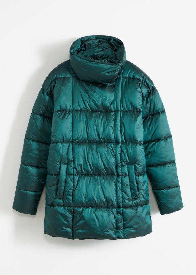 Glänzende Steppjacke