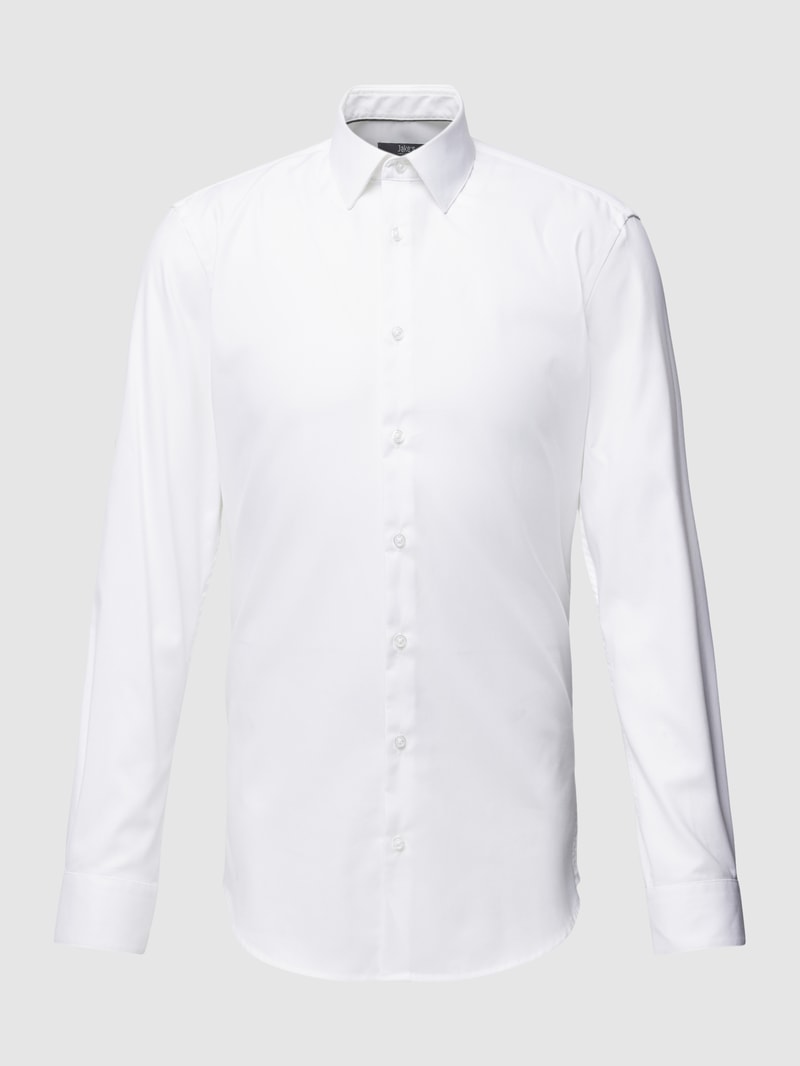 Super Slim Fit Business-Hemd mit Kentkragen in weiß