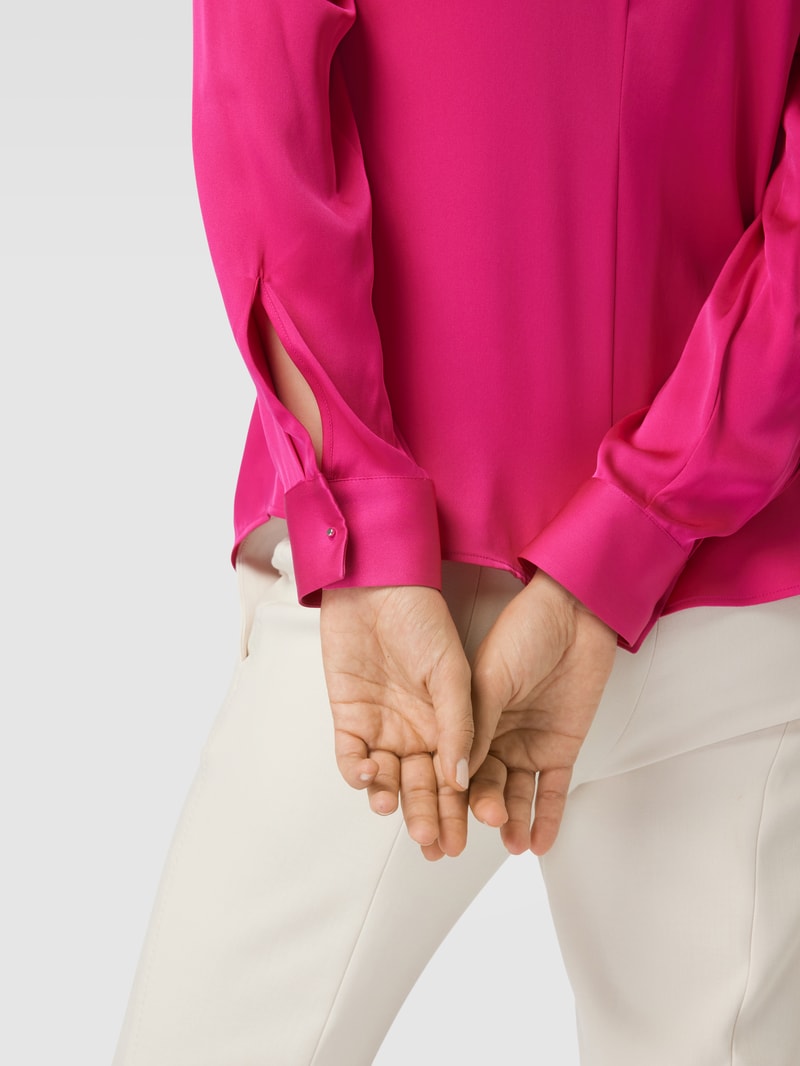 Blusenshirt mit Raffungen Modell 'Banorah' in pink