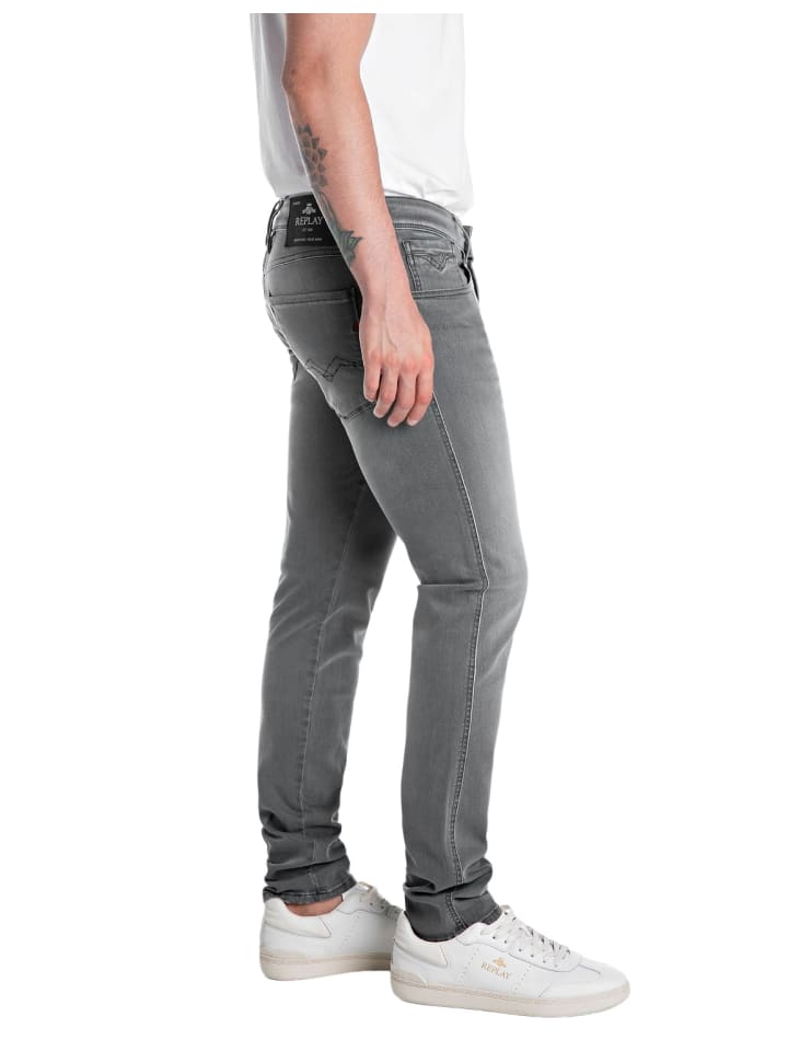 Replay Jeans Anbass slim in Grau günstig kaufen
