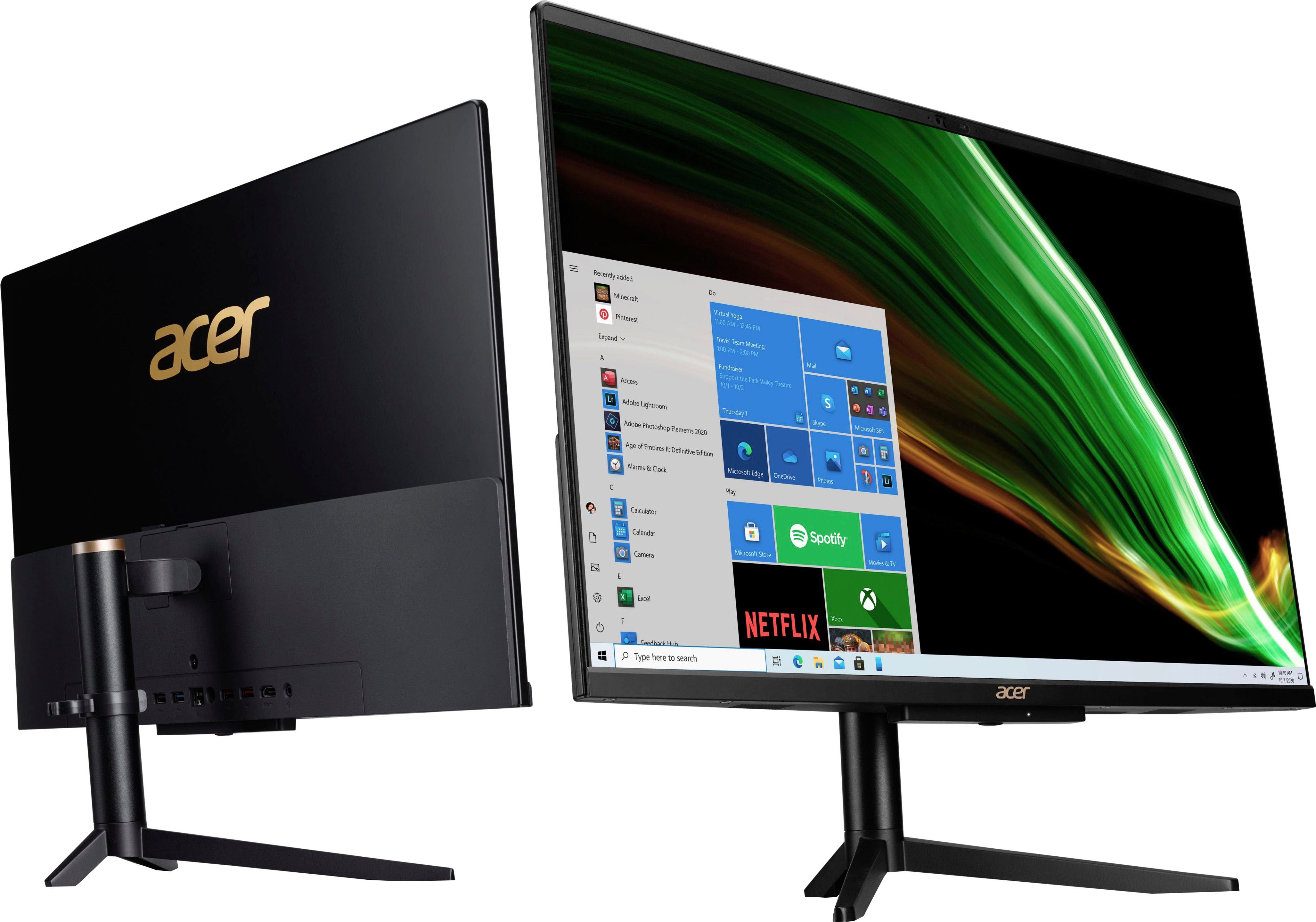 Acer Aspire C24-1600 All-in-One PC (23,8 Zoll, Intel Pentium N6005, UHD Graphics, 8 GB RAM, 512 GB SSD, Luftkühlung)