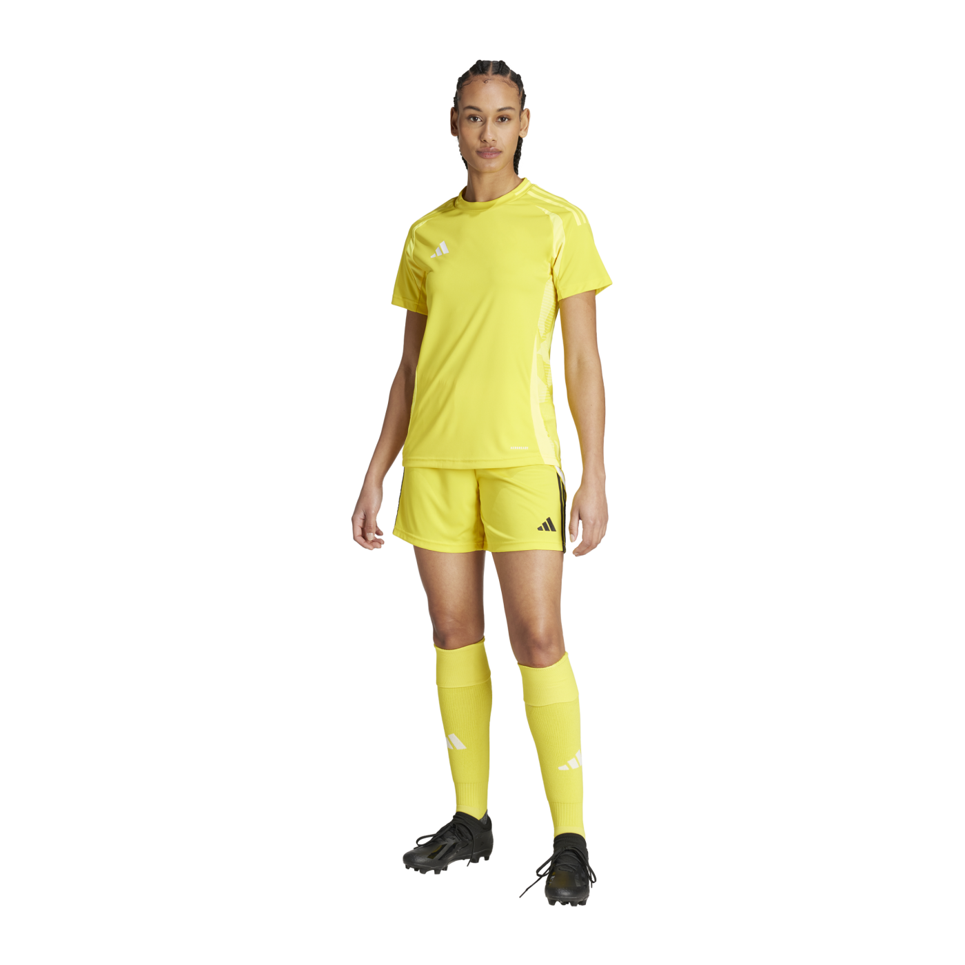 adidas Tiro 24 Short Damen Gelb Schwarz